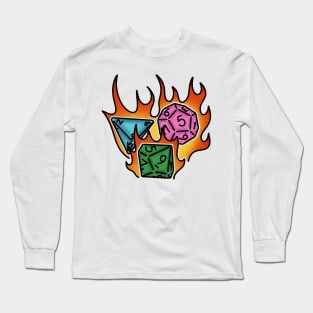 Dice on fire! Long Sleeve T-Shirt